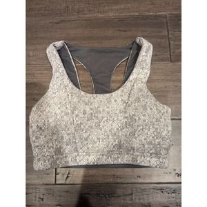 Gymshark Women's Heather Grey Sports Bra, Size XS